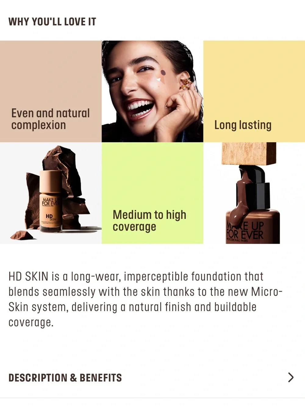 ✨MAKE UP FOREVER HD SKIN  UNDETECTABLE STAY TRUE FOUNDATION✨